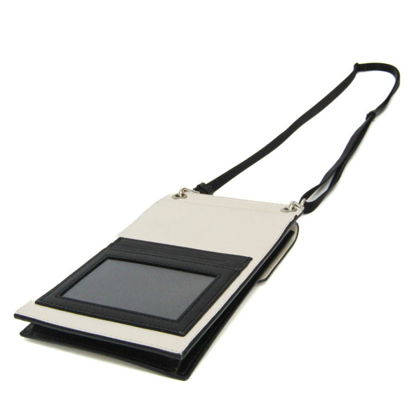 PRADA Saffiano Leather Smartphone Card Holder in Black - Picture 3 of 12